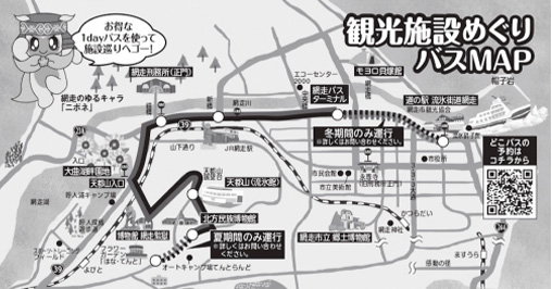 観光施設めぐりバスMAP